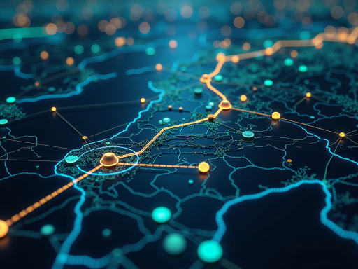 区块链供应链溯源系统架构图，显示分布式账本技术应用，透明可追溯的商品流通路径，金色安全标识，区块链概念，深绿配色